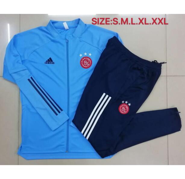 Ajax Light Blue Training Sports Jacket With Pants 2020/21